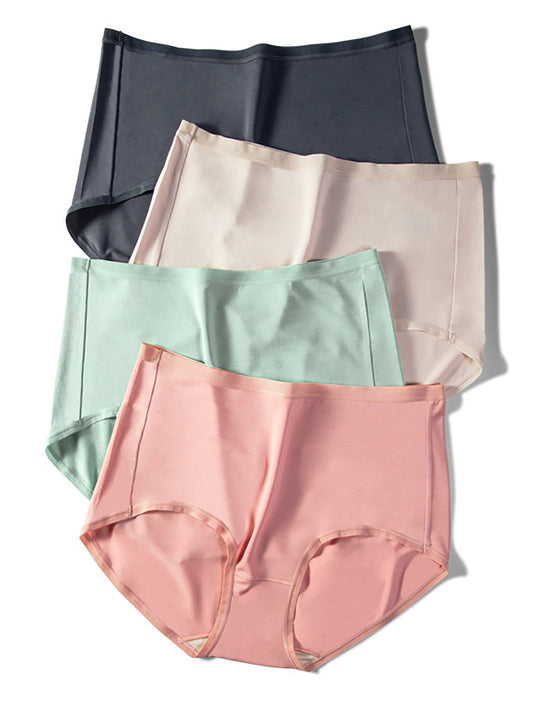 Women Casual High 4 Underwear Summer Pieces Waist