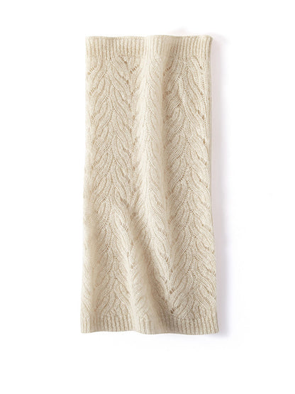 Winter Keep Warm Cashmere Knit Scarf QM034