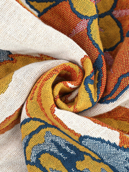 Sofa Flower 100%Cotton Blanket Bedcover