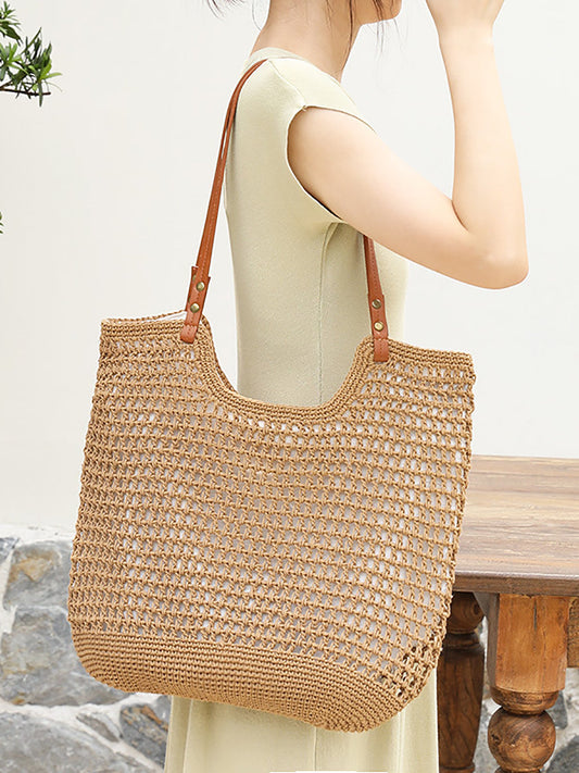 Summer Vintage Knitted Large Capacity Shoulder Bag RR1007