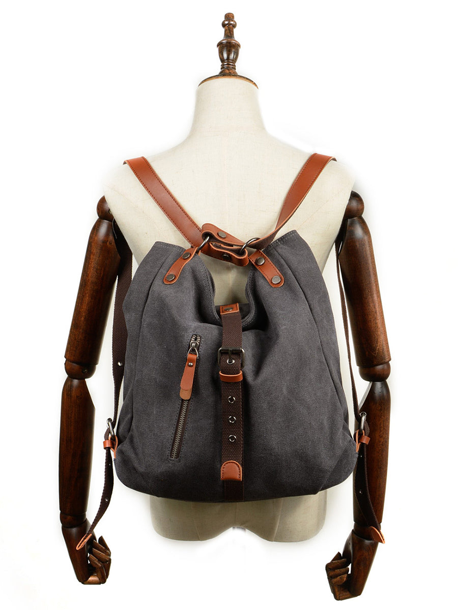 Women Casual Canvas Shoulder Bag Backpack FD055