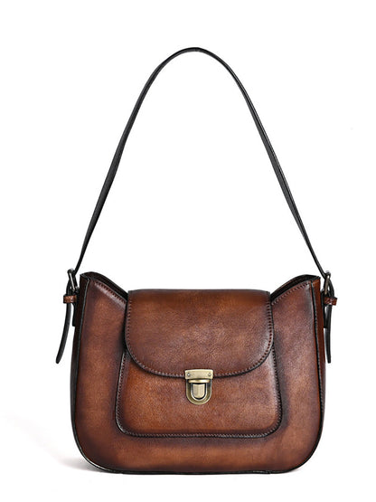 Women Vintage Genuine Leather Shoulder Bag AH1087