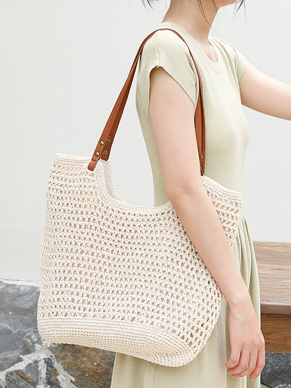 Summer Vintage Knitted Large Capacity Shoulder Bag RR1007