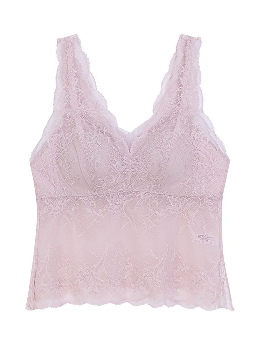 Women Summer Lace With Breast Pads Base ZZ1052