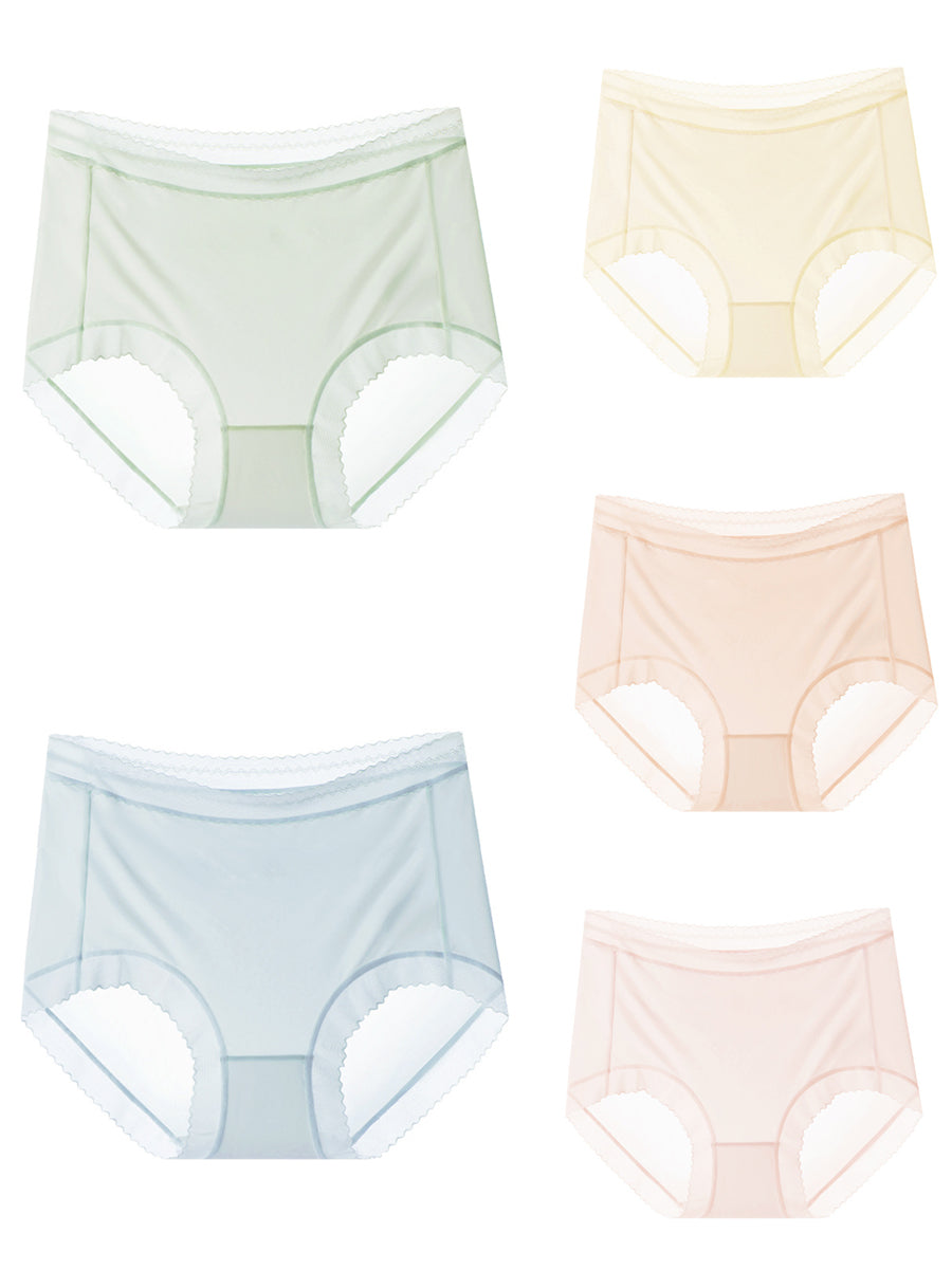 Underwear 5 High Summer Pieces Women Thin Waist