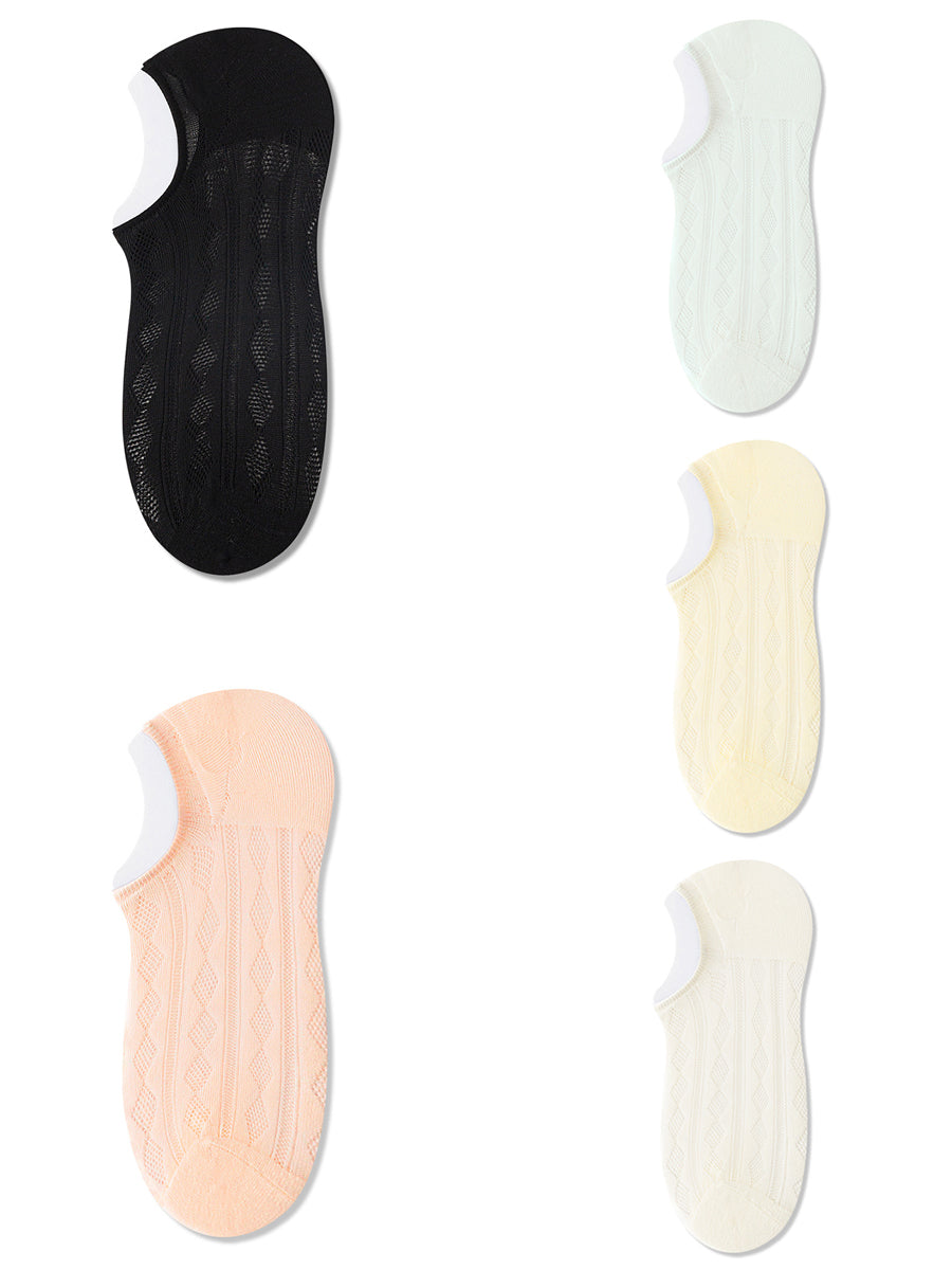Women Pairs Socks Thin 5 Short Summer