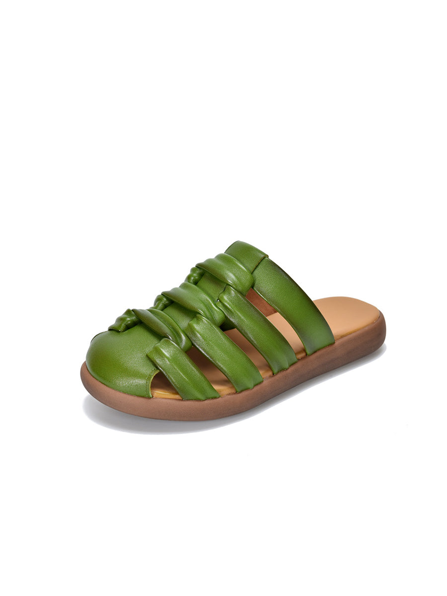 Casual Women Sandals Summer Genuine Leather