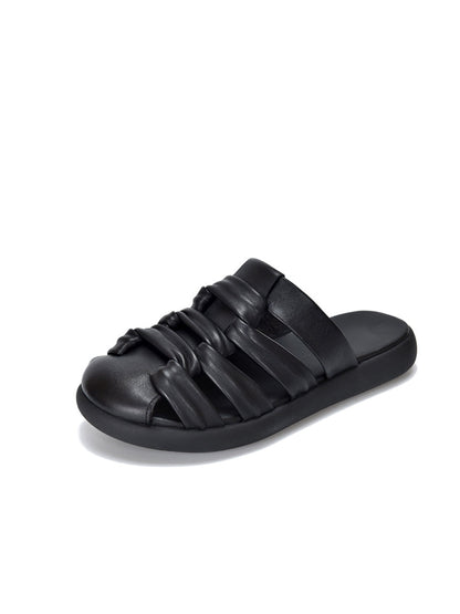 Casual Women Sandals Summer Genuine Leather