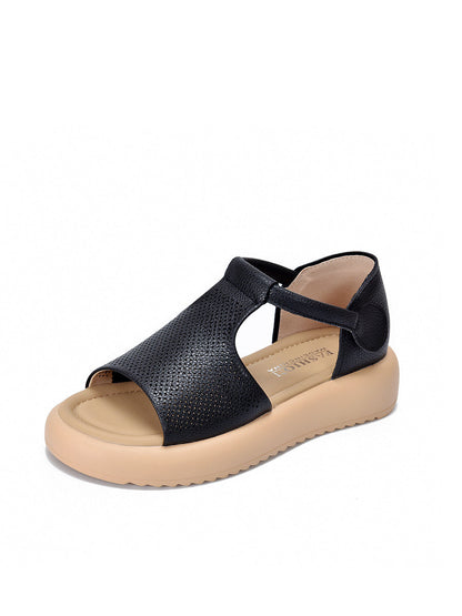 Summer Sandals Casual Leather Women Platfrom