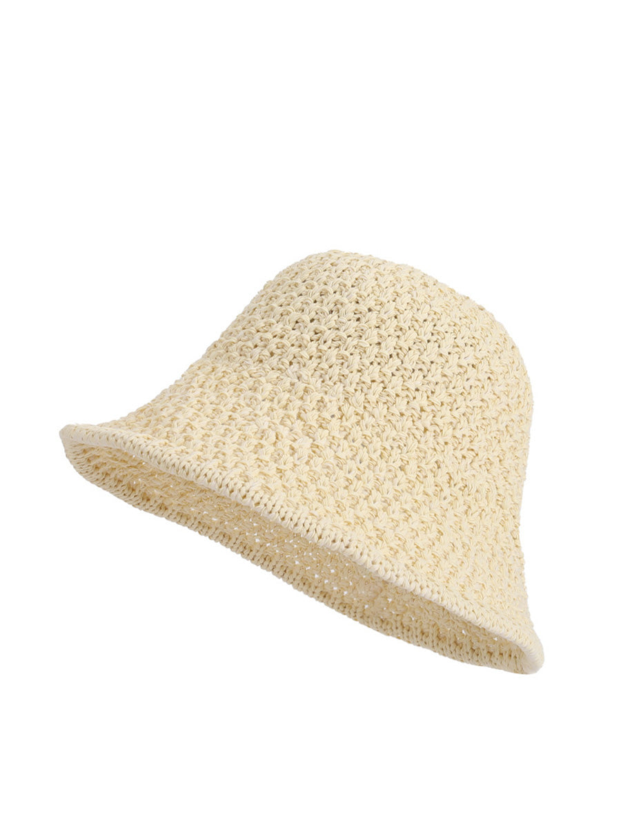 Hat Women Casual Weave Straw Sunproof