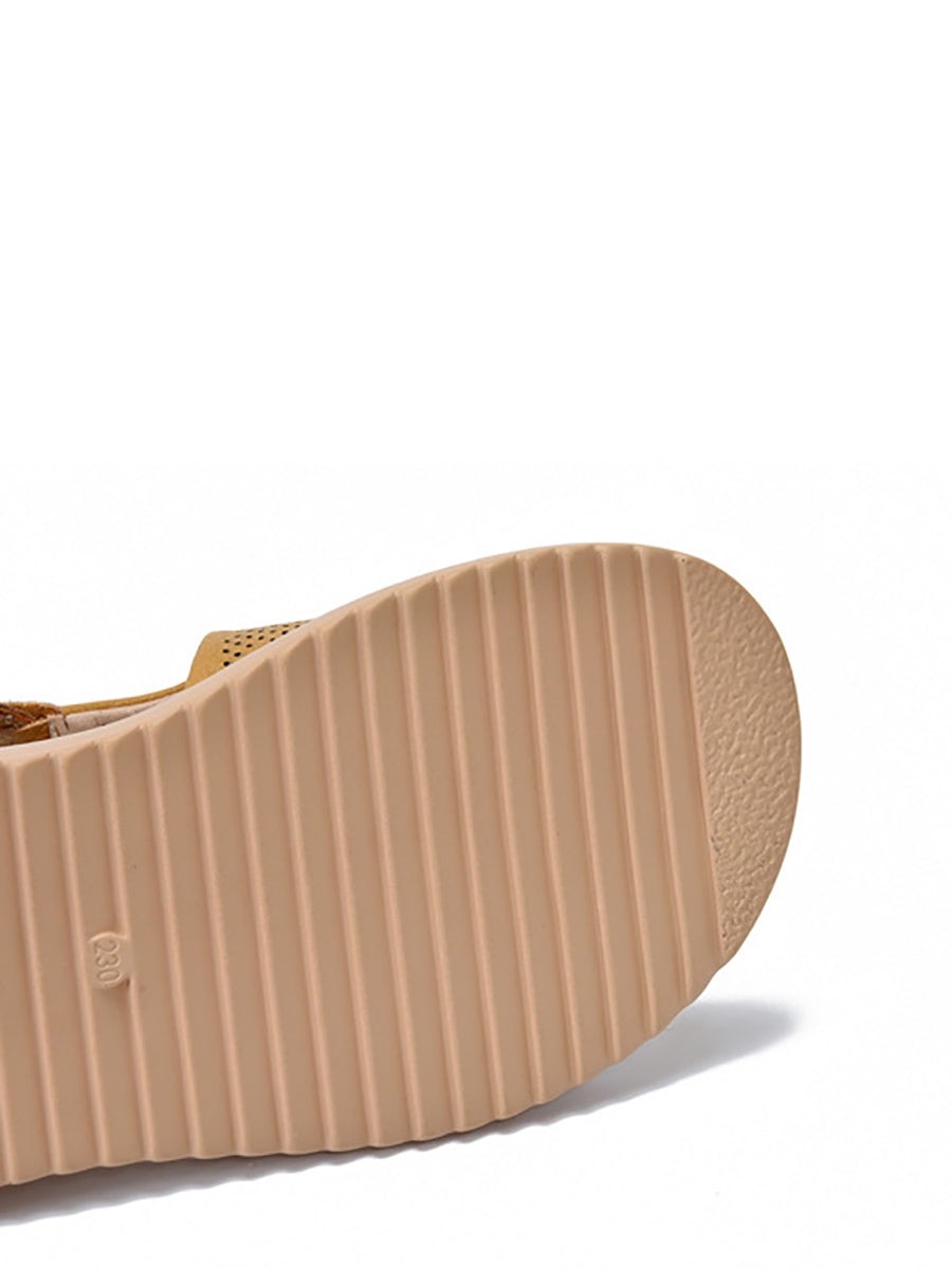 Summer Sandals Casual Leather Women Platfrom