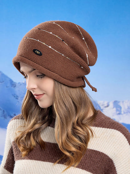 Women Winter Fashion Warm Hemming Knit Hat AV1024