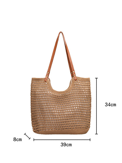 Summer Vintage Knitted Large Capacity Shoulder Bag RR1007