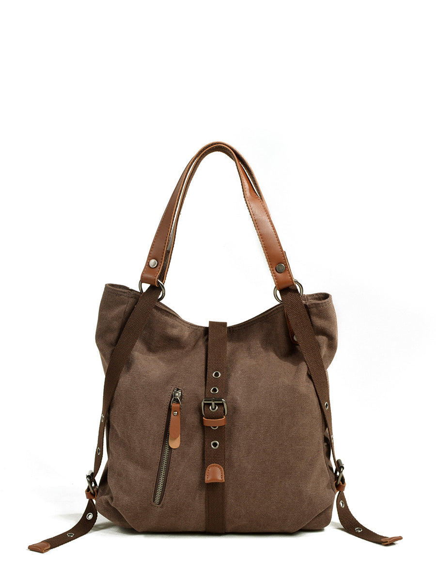 Women Casual Canvas Shoulder Bag Backpack FD055