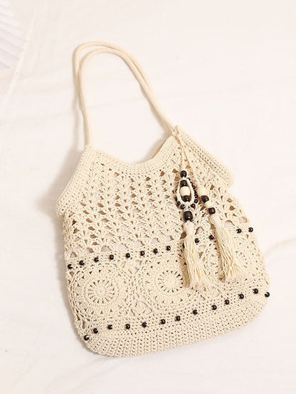 Weave Beach Vintage Bag Women Cotton Shoulder