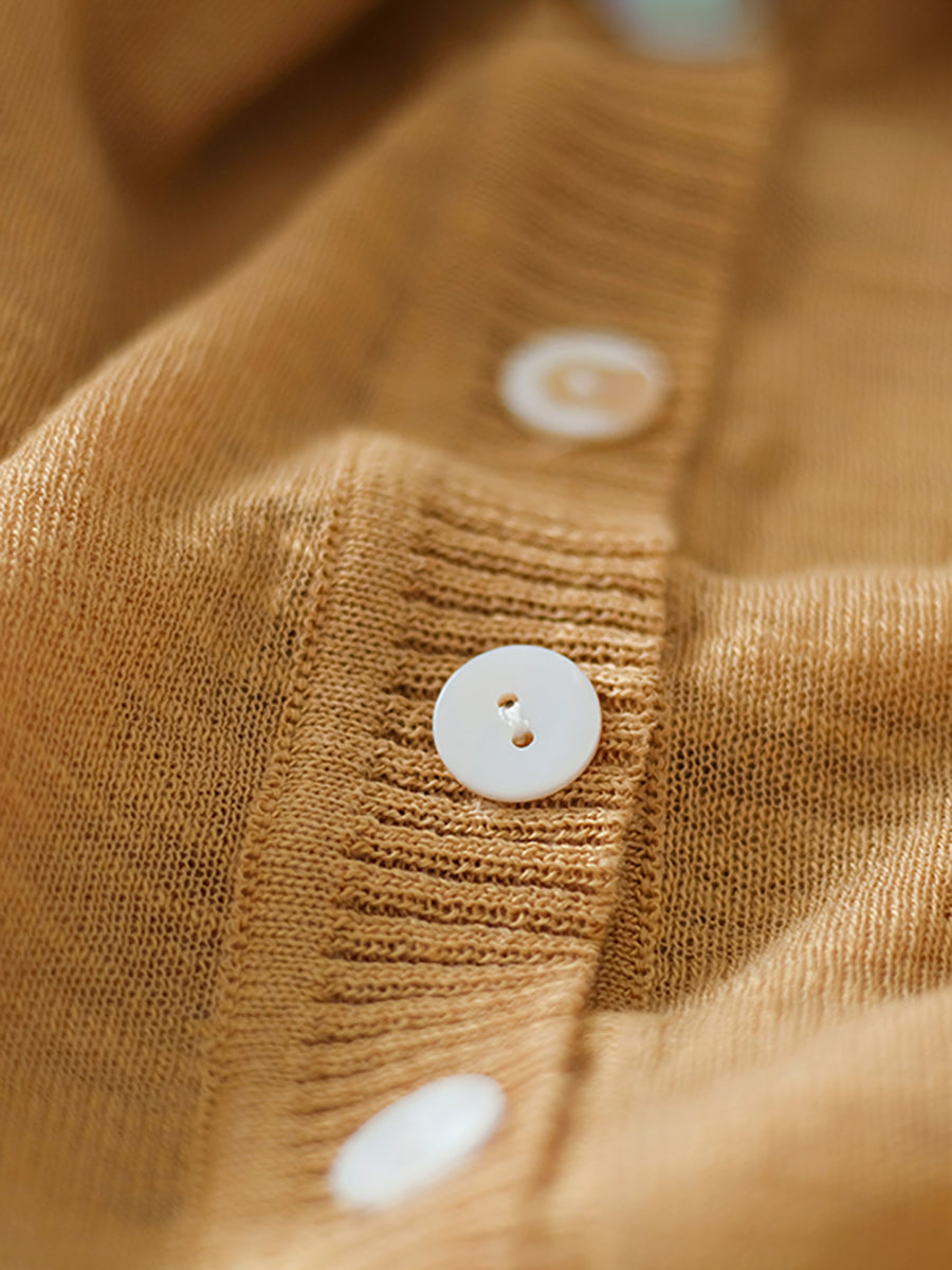 Plus Size Women Summer V-Neck Casual Loose Knit Shirt CC053