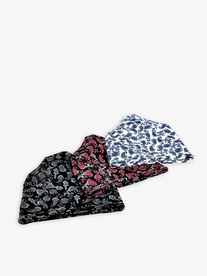 Unisex Summer Flower Print Scarf Hat FD025