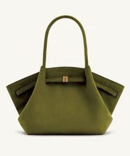 Shoulder Bag 2025 Capacity Large Green New Suede