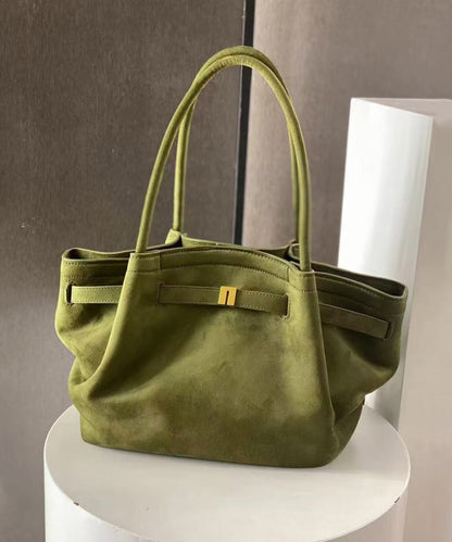 Shoulder Bag 2025 Capacity Large Green New Suede