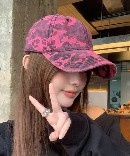 Print Versatile Hat Baseball 2025 New Leopard Rose Cap