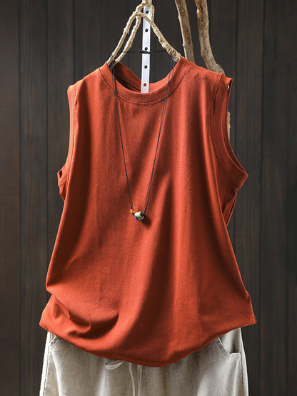 Shirt Women 100%Cotton Pure O-Neck Color Summer Casual