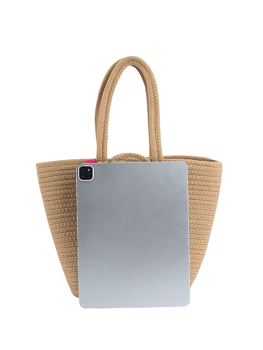 Fashion Women Pendant Shoulder Bag Ball Colorful Cotton