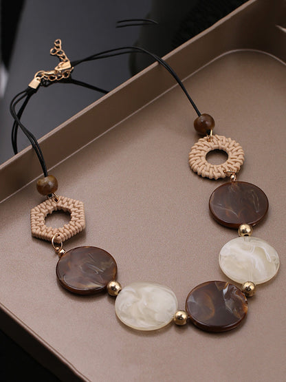 Resin Necklace Women Vintage Acrylic