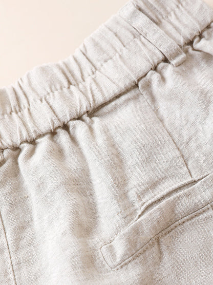 Summer Pants Pure Women 100%Linen Casual Color Fifth