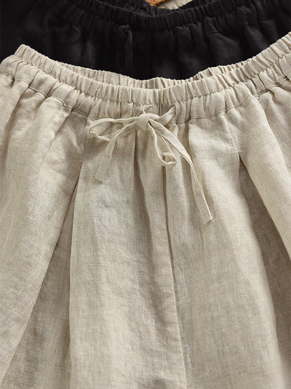 Summer Pure 100%Linen Skirt Color Women