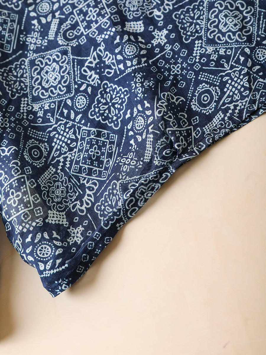 Shirt Print Women Collar Summer Turn-down Artsy 100%Ramie