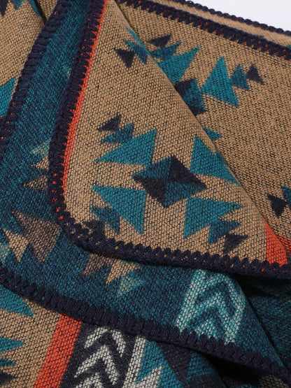 Warm Vintage Travel Geometric Women Shawl