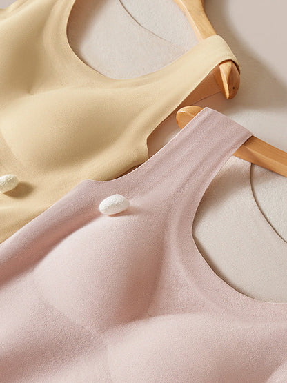 Pure U-Neck Base Vest Color Autumn Women Warm