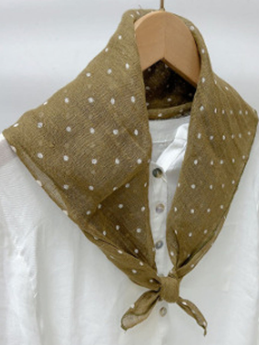 Vintage Stripe Women Casual Plaid Square Scarf