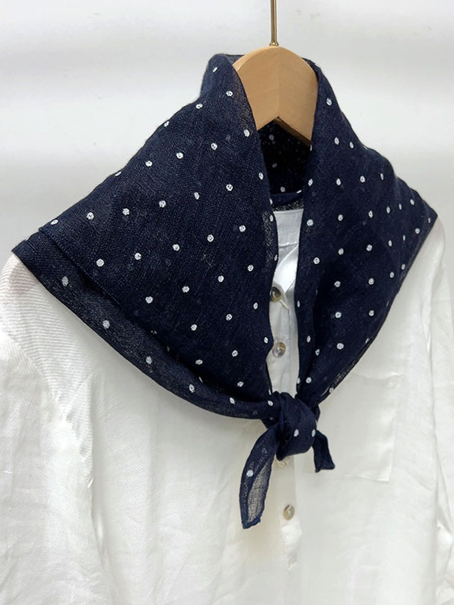 Vintage Stripe Women Casual Plaid Square Scarf