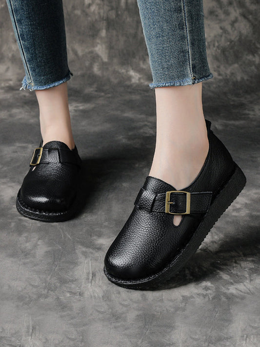 Low Casual Women Leather Pure Shoes Heel Color