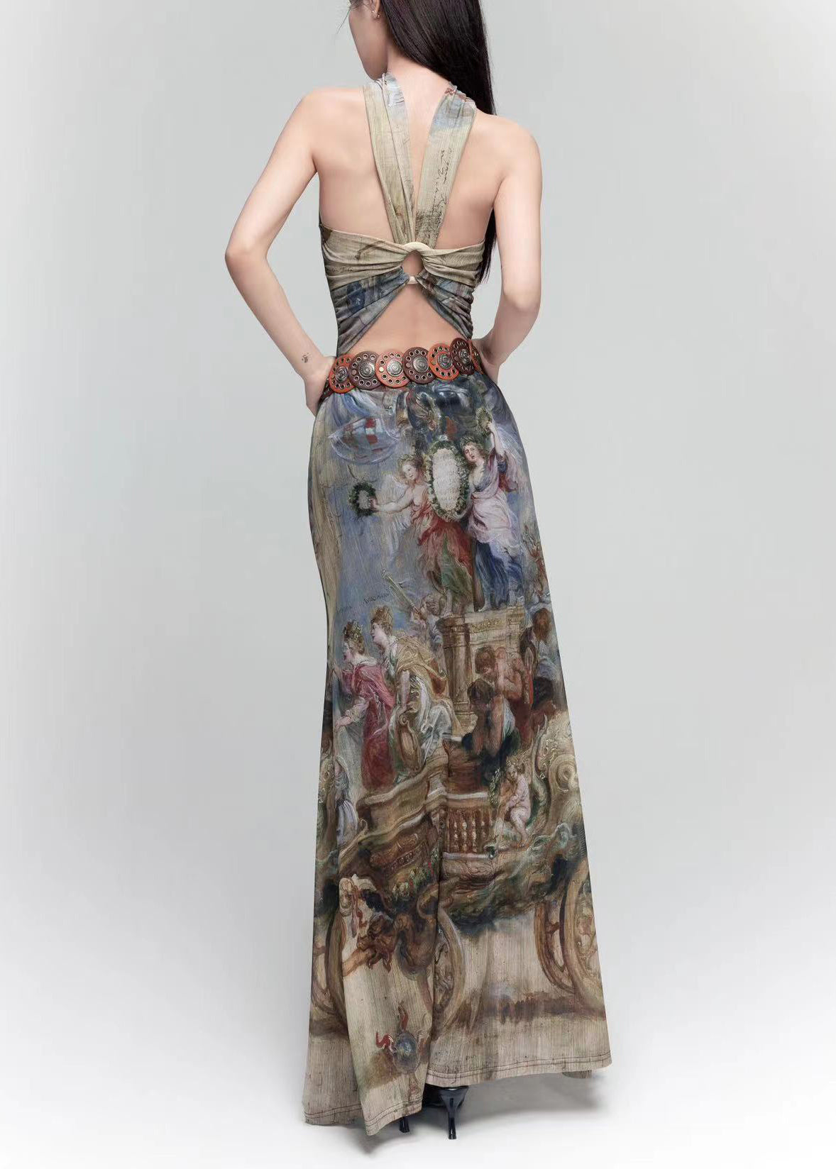 Original Shoulder Photo Long Color French Cold Dress Design Tulle