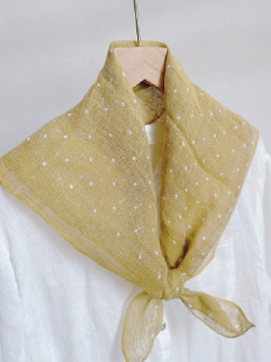 Vintage Stripe Women Casual Plaid Square Scarf