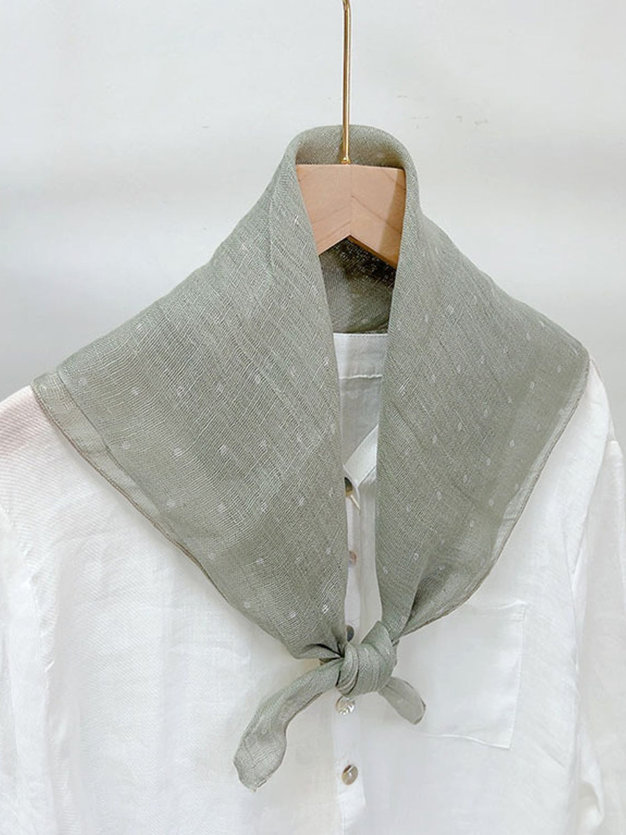 Vintage Stripe Women Casual Plaid Square Scarf