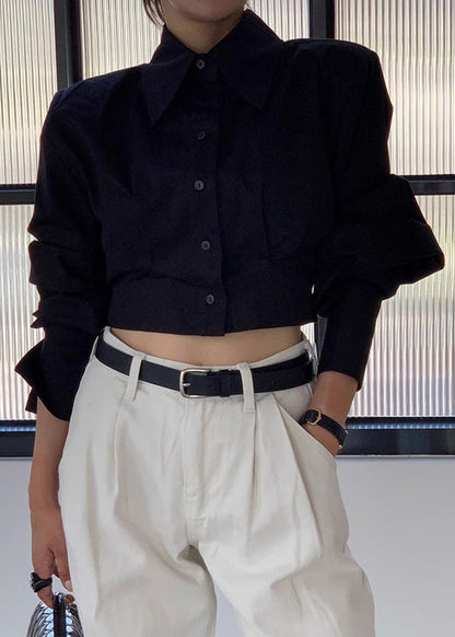 Blouses Lace Back Cotton Shorts White Beautiful Up Spring