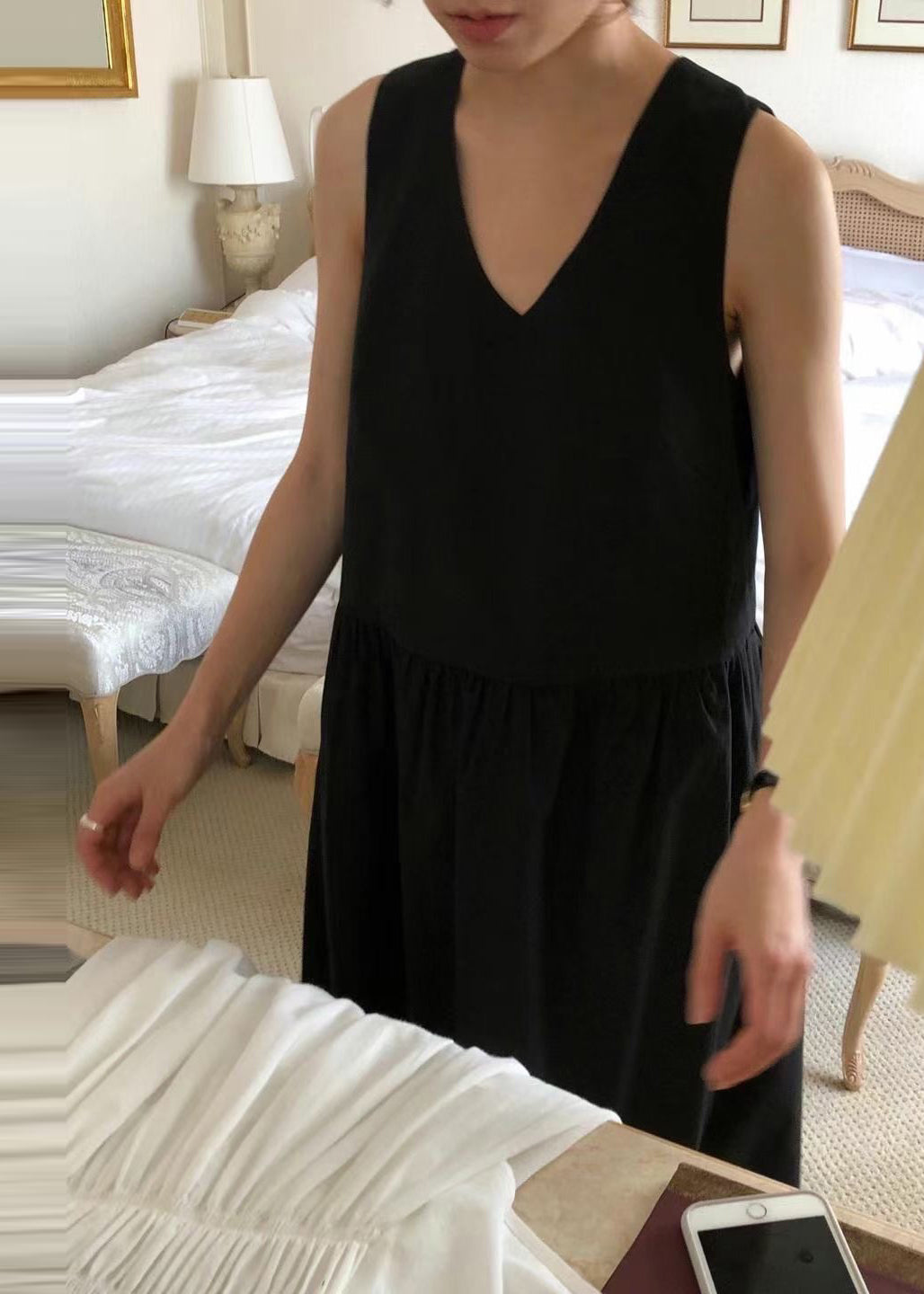 White Backless Dress Sleeveless Classy Holiday Cotton