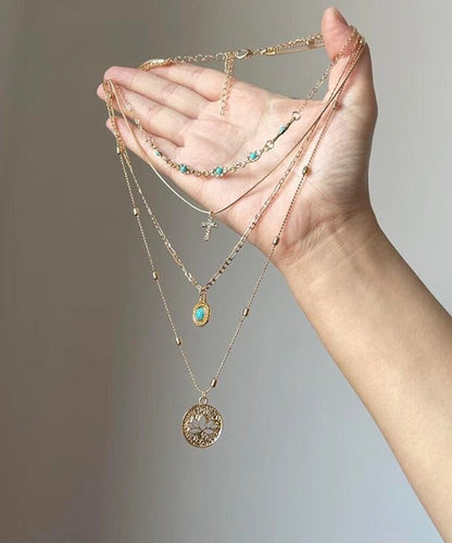 Sterling Layered Out Hollow Turquoise Overgild Silver Gold Art