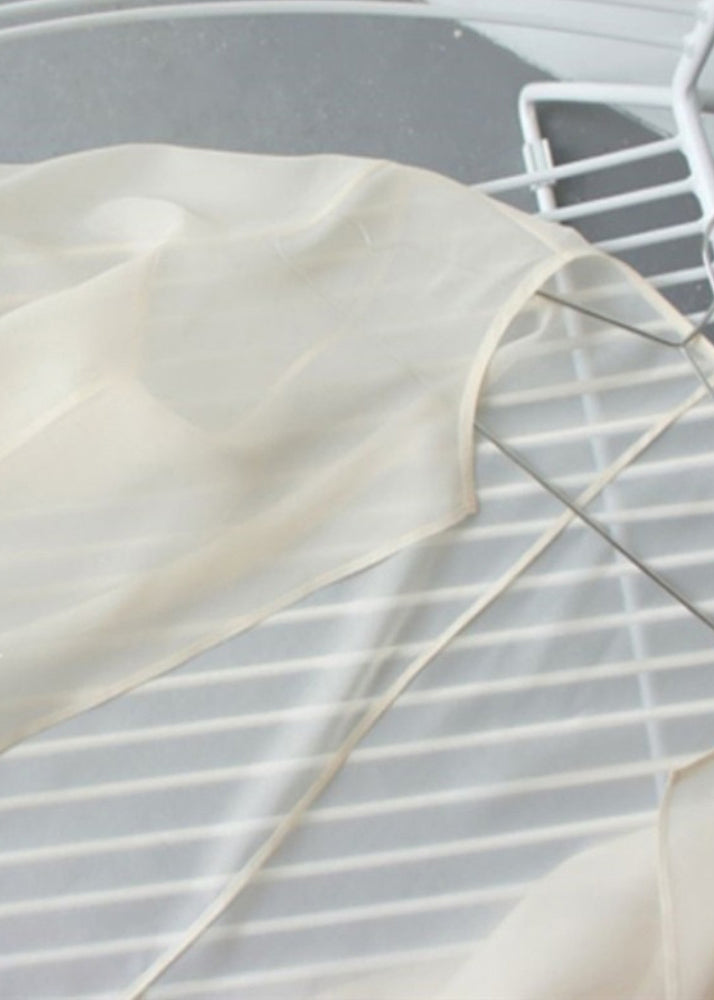 Beautiful Apricot Organza UPF 50+ Cardigans Summer TZ014