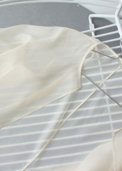 Beautiful Apricot Organza UPF 50+ Cardigans Summer TZ014