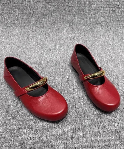 Beautiful Leather Black Shoes Comfy Faux Flat Splicing