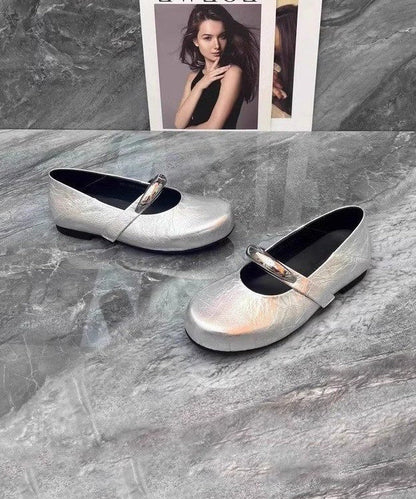 Beautiful Leather Black Shoes Comfy Faux Flat Splicing