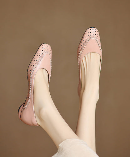 Toe Sheepskin Splicing Pointed Chunky Comfortable Blue