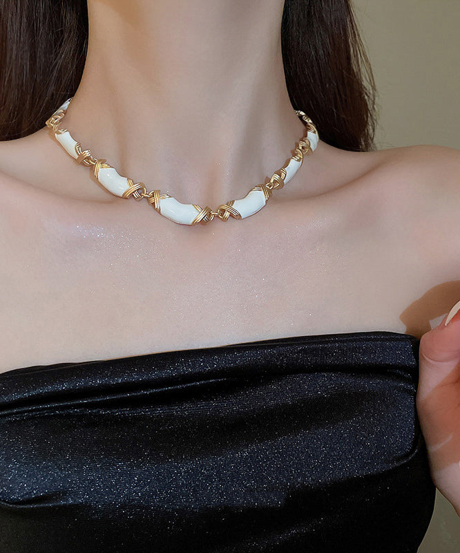 Glaze Black Gratuated Alloy Bohemian Necklace Drip Bead