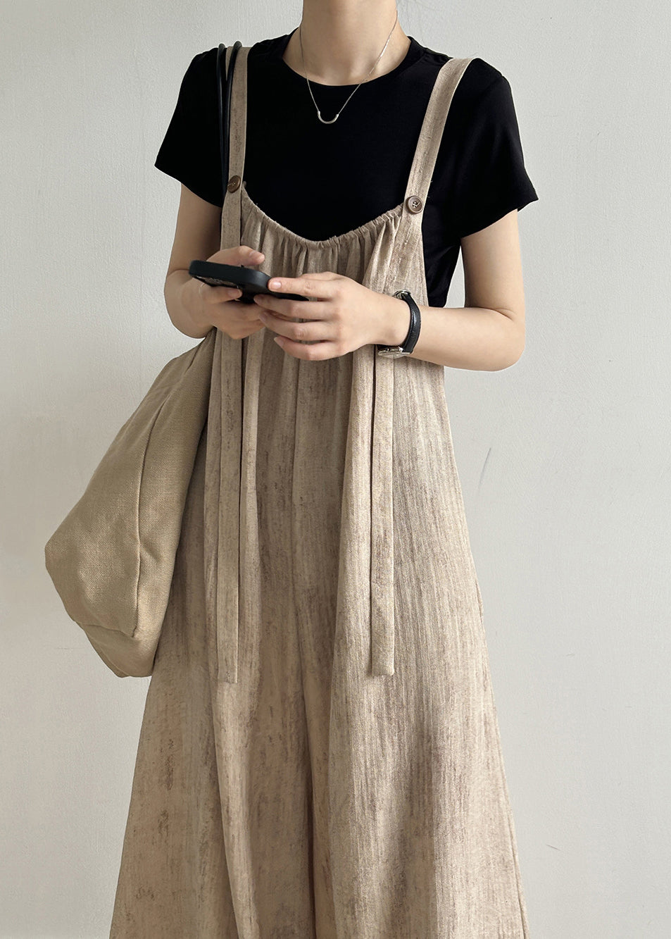 Pockets Khaki Summer Bohemian Solid Light Jumpsuits