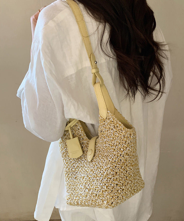 Straw Shoulder Bag Bohemian Woven Versatile
