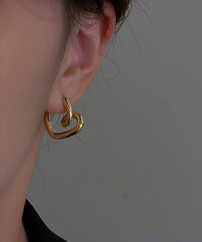 Alloy Gold Hoop Love Boho Earrings